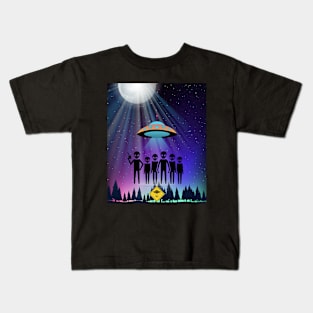 Aliens! Be careful Kids T-Shirt